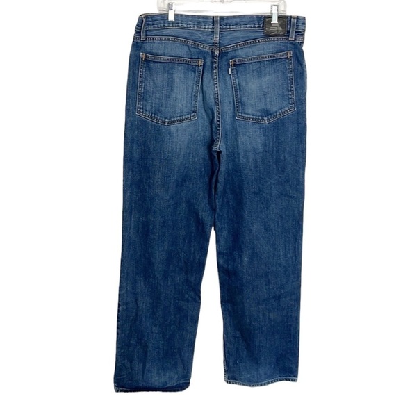 Levi's Silvertab Low & Loose Jeans Men's 36 Blue 5 Pocket Zip Rigid Denim Y2K - Picture 3 of 15